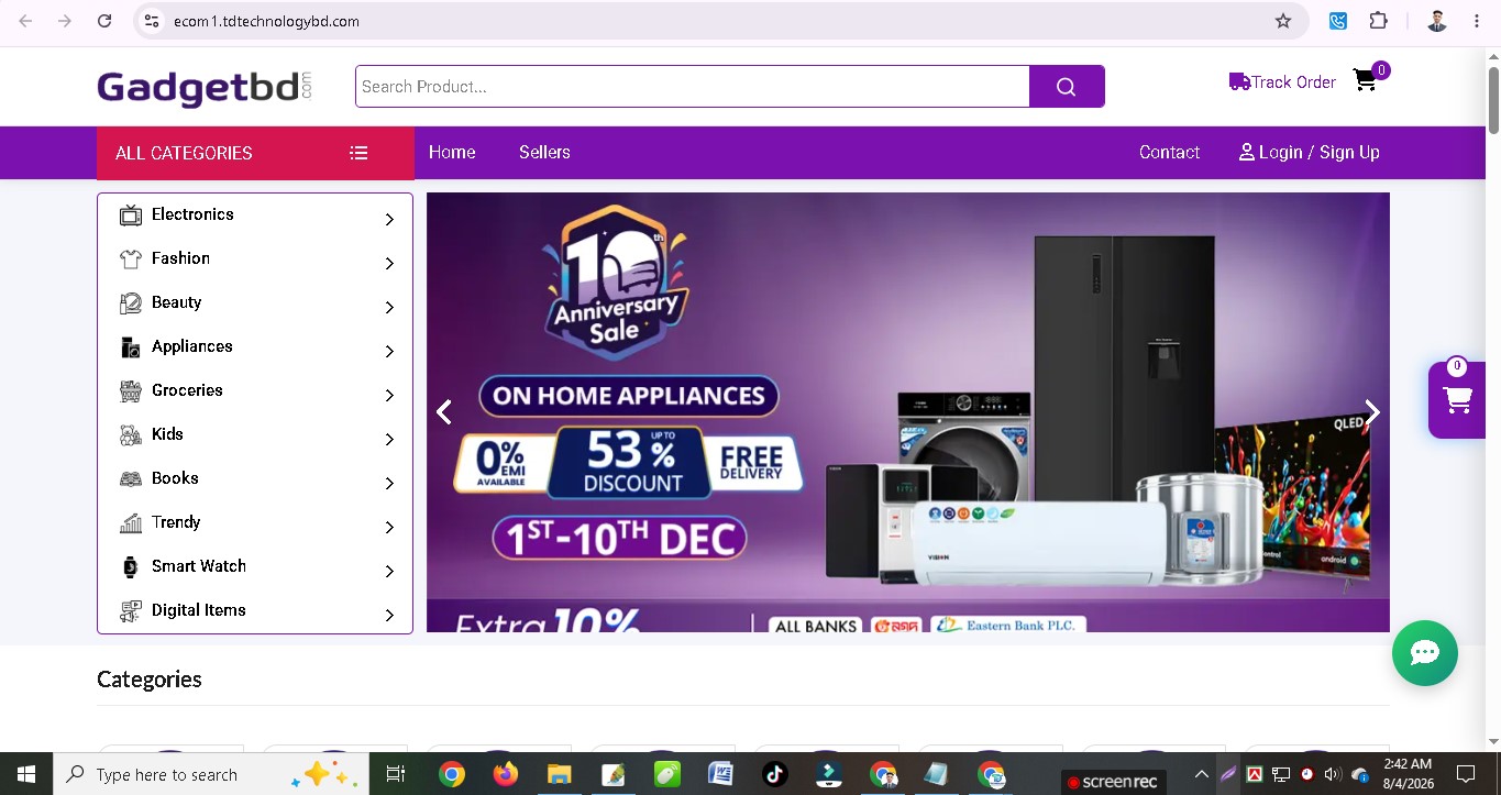 Professional E-commerce Laravel Website With Domain Hosting